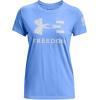 imageUnder Armour Womens New Freedom Logo TShirt475 Carolina Blue   Halo Gray
