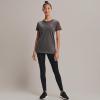 imageUnder Armour Womens New Freedom Logo TShirtCharcoal Medium Heather 019Virtual Pink