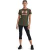 imageUnder Armour Womens New Freedom Logo TShirtMarine Od Green 390Pink Sands