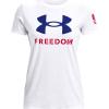 imageUnder Armour Womens New Freedom Logo TShirtWhite 100Royal