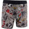 imageUnder Armour mens Performance Tech Mesh Print Singles 6quot Inseam Boxer BriefBlackGrey