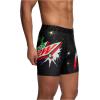 imageUnder Armour mens Performance Tech Mesh Print Singles 6quot Inseam Boxer BriefBlackMountain Dewsingle