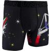 imageUnder Armour mens Performance Tech Mesh Print Singles 6quot Inseam Boxer BriefBlackMountain Dewsingle
