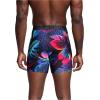 imageUnder Armour mens Performance Tech Mesh Print Singles 6quot Inseam Boxer BriefBlackRoyalsingle