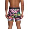 imageUnder Armour mens Performance Tech Mesh Print Singles 6quot Inseam Boxer BriefBlackWhite  Single