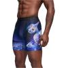 imageUnder Armour mens Performance Tech Mesh Print Singles 6quot Inseam Boxer BriefMidnight Navy  Single