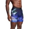 imageUnder Armour mens Performance Tech Mesh Print Singles 6quot Inseam Boxer BriefMidnight Navy  Single