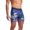 imageUnder Armour mens Performance Tech Mesh Print Singles 6quot Inseam Boxer BriefMightnight Navy