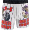 imageUnder Armour mens Performance Tech Mesh Print Singles 6quot Inseam Boxer BriefWhite Big League Chew  Single