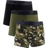 imageUnder Armour Mens 3Pack Performance Cotton Trunks Boxer Briefs with 3quot Inseam AllDay ComfortMarine Od Green