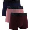 imageUnder Armour Mens 3Pack Performance Cotton Trunks Boxer Briefs with 3quot Inseam AllDay ComfortMaroon Mist