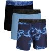 imageUnder Armour Mens 3Pack Performance Tech Mesh Print 6 Boxer BriefsHorizon Blue