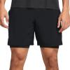 imageUnder Armour Mens Launch Run 7inch 2in1 ShortsBlackReflectiveBlack