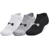 imageUnder Armour Training Cotton No Show Socks 3 Pack035 Steel  White  Black