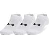 imageUnder Armour Training Cotton No Show Socks 3 Pack100 White  White  Black