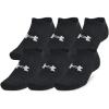 imageUnder Armour Training Cotton No Show Socks 6 Pack001 Black  Black  White