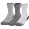 imageUnder Armour Unisex Adult Performance Cotton Mid Socks 3 Pairs014 Halo Gray  Steel  Pitch Gray