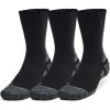 imageUnder Armour UnisexAdult Performance Tech Pro Crew Socks 3 Pack001 Black  Black  Castlerock