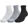 imageUnder Armour UnisexAdult Training Cotton Quarter Socks 3 Pack035 Steel  White  Black