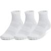 imageUnder Armour UnisexAdult Training Cotton Quarter Socks 3 Pack100 White  White  Black