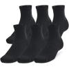 imageUnder Armour UnisexAdult Training Cotton Quarter Socks 6 Pack001 Black  Black  White
