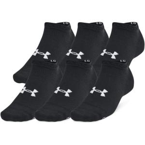 imageUnder Armour Essential Low Socks 6 Pack001 Black  Black  Castlerock