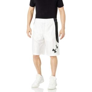 imageUnder Armour Mens 10Inch Perimeter Basketball ShortsWhite 100Black