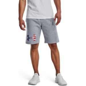 imageUnder Armour Mens Freedom Tech Logo ShortsSteel  White