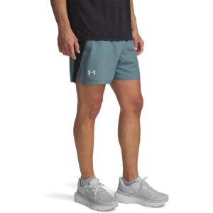 imageUnder Armour Mens Launch Run 5 Inch Unlined Shorts587 Jasper Blue  Black  Reflective