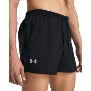 imageUnder Armour Mens Launch Run 5quot Shorts001 Black  Black  Reflective