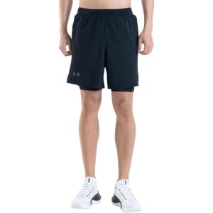 imageUnder Armour Mens Launch Run 7inch 2in1 ShortsBlack 001Reflective