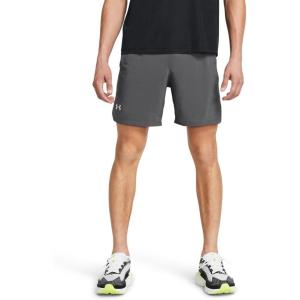 imageUnder Armour Mens Launch Run 9inch Shorts025 Castlerock  Castlerock  Reflective