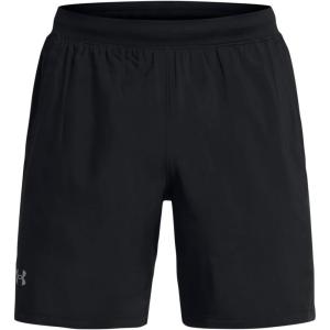 imageUnder Armour Mens Launch Stretch Woven 7inch Shorts001 Black  Black  Reflective