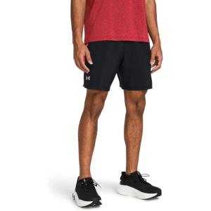 imageUnder Armour Mens Launch Stretch Woven 7inch Shorts003 Black  Red Solstice  Reflective