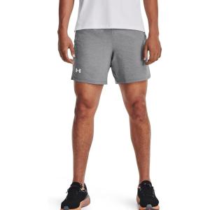 imageUnder Armour Mens Launch Stretch Woven 7inch Shorts011 Mod Gray  Mod Gray  Reflective