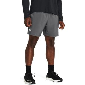 imageUnder Armour Mens Launch Stretch Woven 7inch Shorts025 Castlerock  Castlerock  Reflective