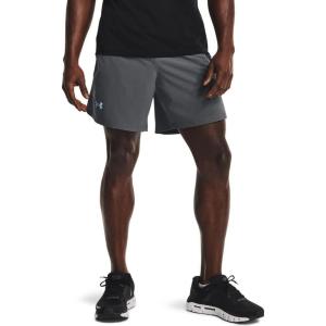 imageUnder Armour Mens Launch Stretch Woven 7inch ShortsPitch Gray 012Reflective