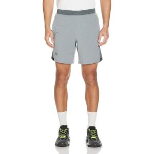 imageUnder Armour Mens Launch Stretch Woven 7inch ShortsPitch Gray Full Heather 013Reflective