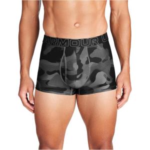imageUnder Armour Mens MultiPack Performance Tech Trunk Boxer Brief with 3quot Inseam UltraSoftBlack Camo Print 3pack