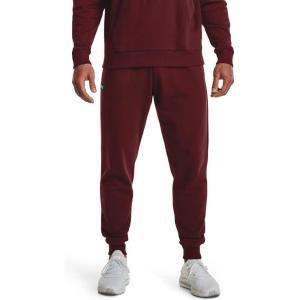 imageUnder Armour Mens Rival Fleece Joggers690 Chestnut Red   Onyx White