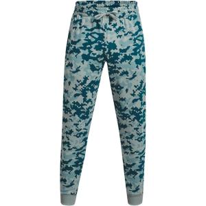 imageUnder Armour Mens Rival Fleece JoggersOpal GreenWhite  781