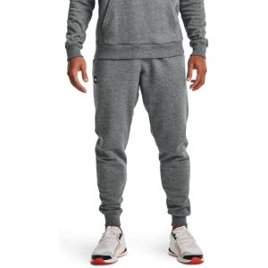 imageUnder Armour Mens Rival Fleece JoggersPitch Gray Light Heather 012Onyx White