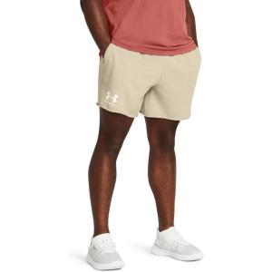 imageUnder Armour Mens Rival Terry 6inch Shorts289 Khaki Base   Onyx White