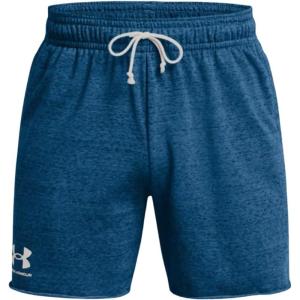 imageUnder Armour Mens Rival Terry 6inch ShortsVarsity Blue  Onyx White  426