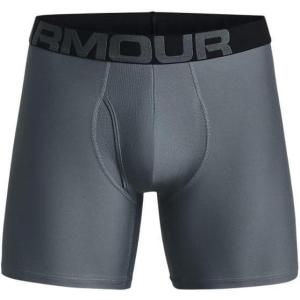 imageUnder Armour Mens Tech 6inch Boxerjock 1Pack002 Gravel   Black