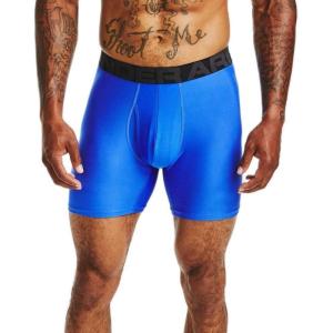 imageUnder Armour Mens Tech 6inch Boxerjock 1PackEmotion Blue 401Black