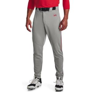 imageUnder Armour Mens Utility Baseball Straight Leg Pant 22083 Baseball Gray  Red  Red