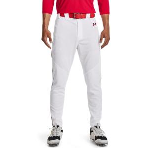imageUnder Armour Mens Utility Baseball Straight Leg Pant 22103 White  Red  Red