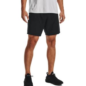 imageUnder Armour Mens Woven Graphic Shorts001  Black  White