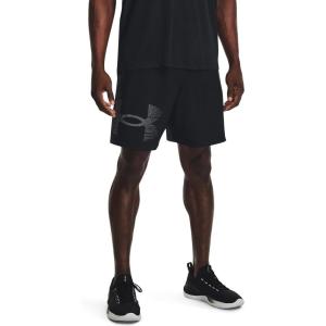 imageUnder Armour Mens Woven Graphic Shorts002 Black   Pitch Gray